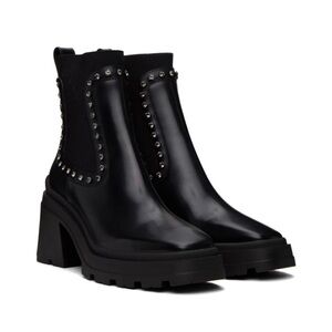 Jimmy Choo Veronique 80mm Leather Embellished Block Heel Ankle Boots - NWT